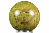Polished Green Opal Sphere - Madagascar #246439-1